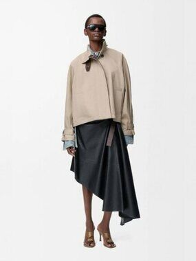 Loewe funnel-neck cotton-blend parka jacket